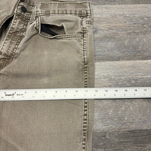 Levis 511 Black Tab Faded Light Wash Muted Tan Mens 32x30 Slim Fit Denim Jeans - Picture 12 of 13